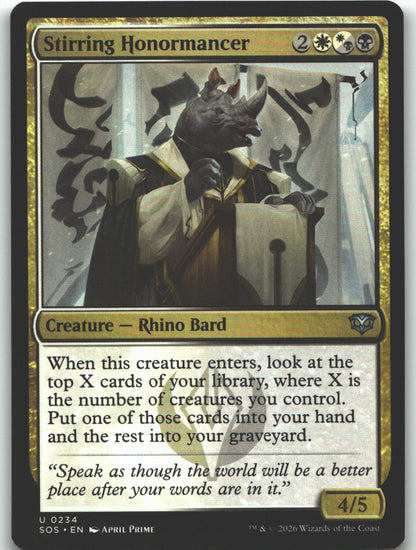 Stirring Honormancer