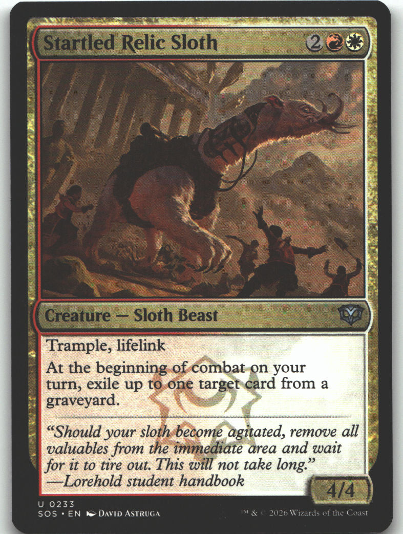 Startled Relic Sloth
