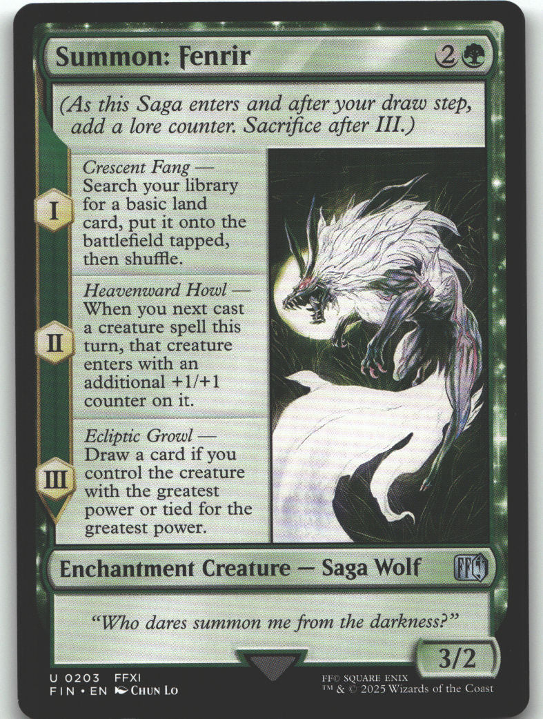 Summon: Fenrir