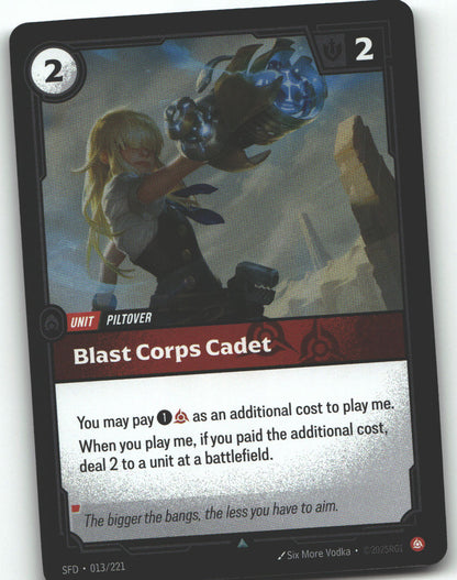 Blast Corps Cadet
