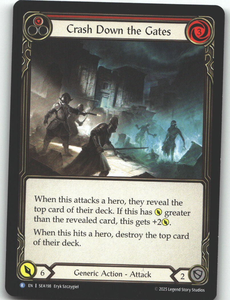 Crash Down the Gates (Red)