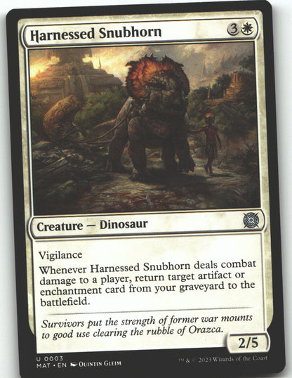 Harnessed Snubhorn