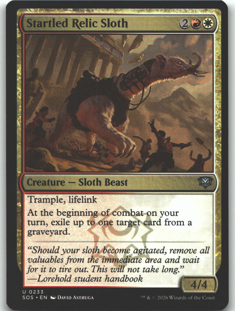 Startled Relic Sloth