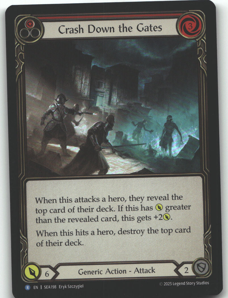 Crash Down the Gates (Red)