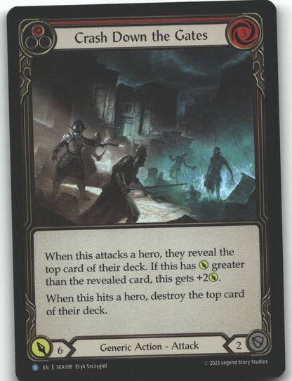 Crash Down the Gates (Red)