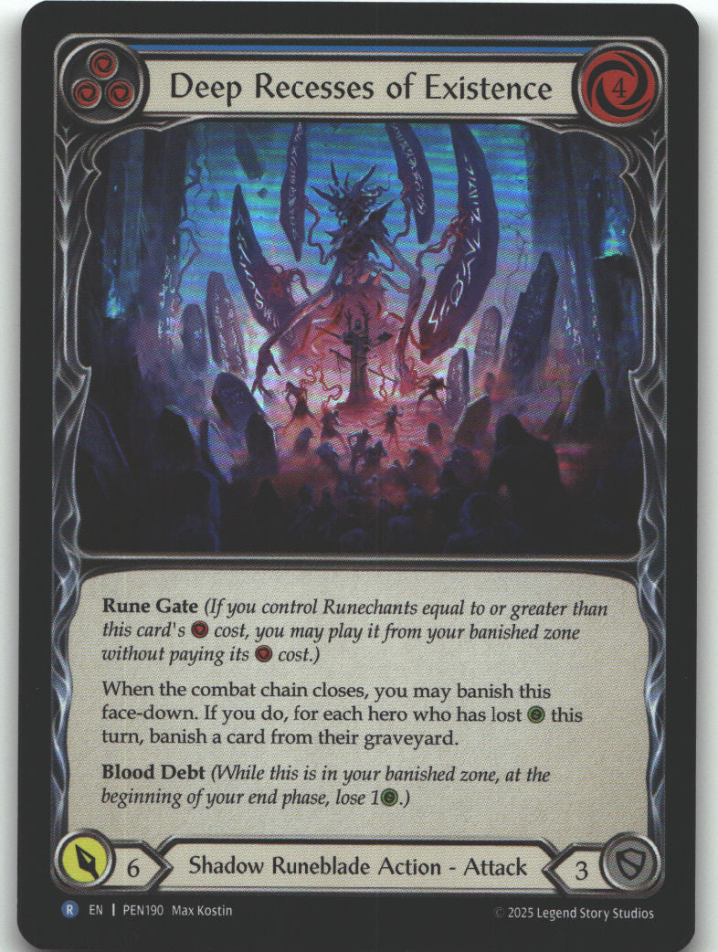 Deep Recesses Of Existence (Blue) | Near Mint / English / Rainbow Foil