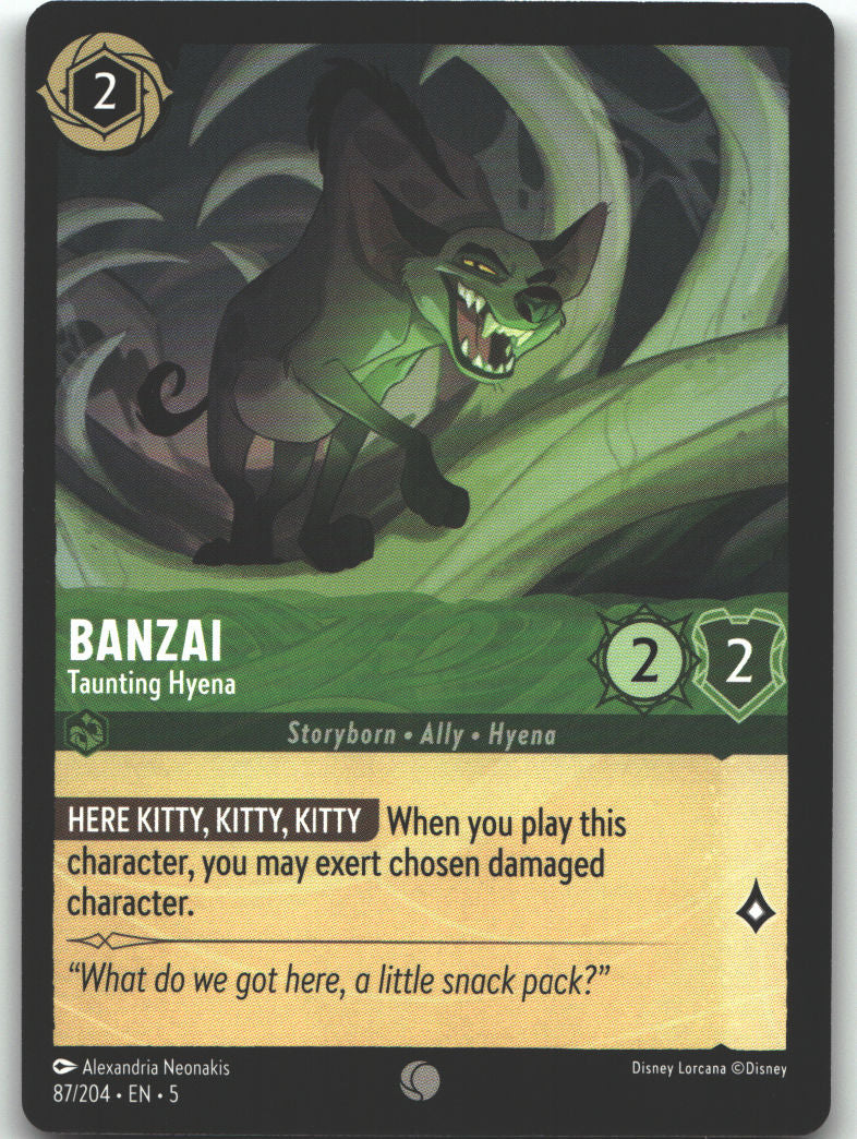 Banzai - Taunting Hyena