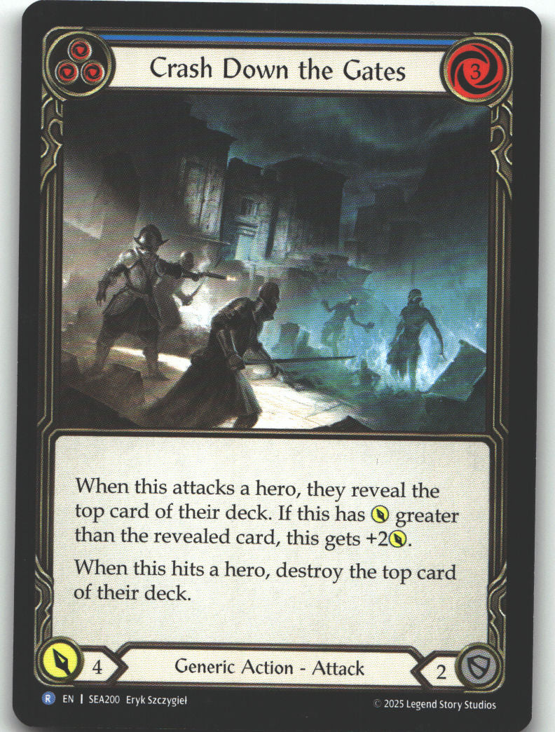 Crash Down the Gates (Blue)