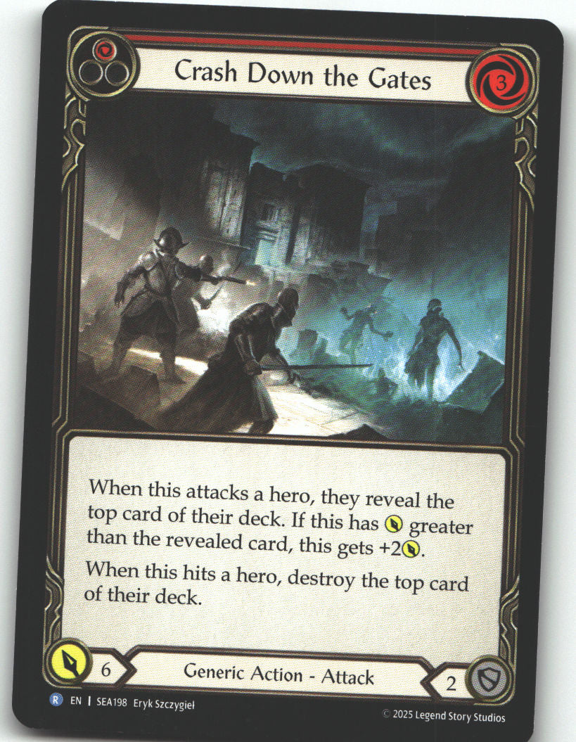 Crash Down the Gates (Red)