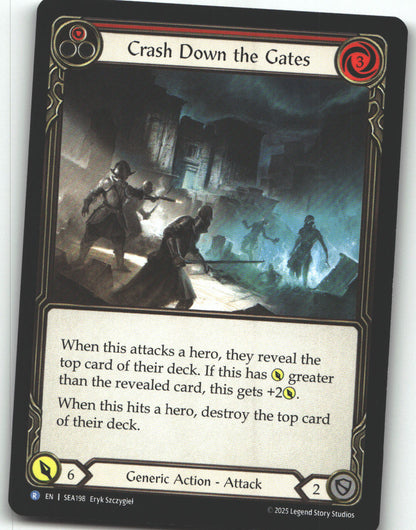 Crash Down the Gates (Red)
