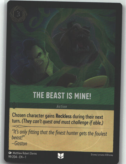 The Beast is Mine!