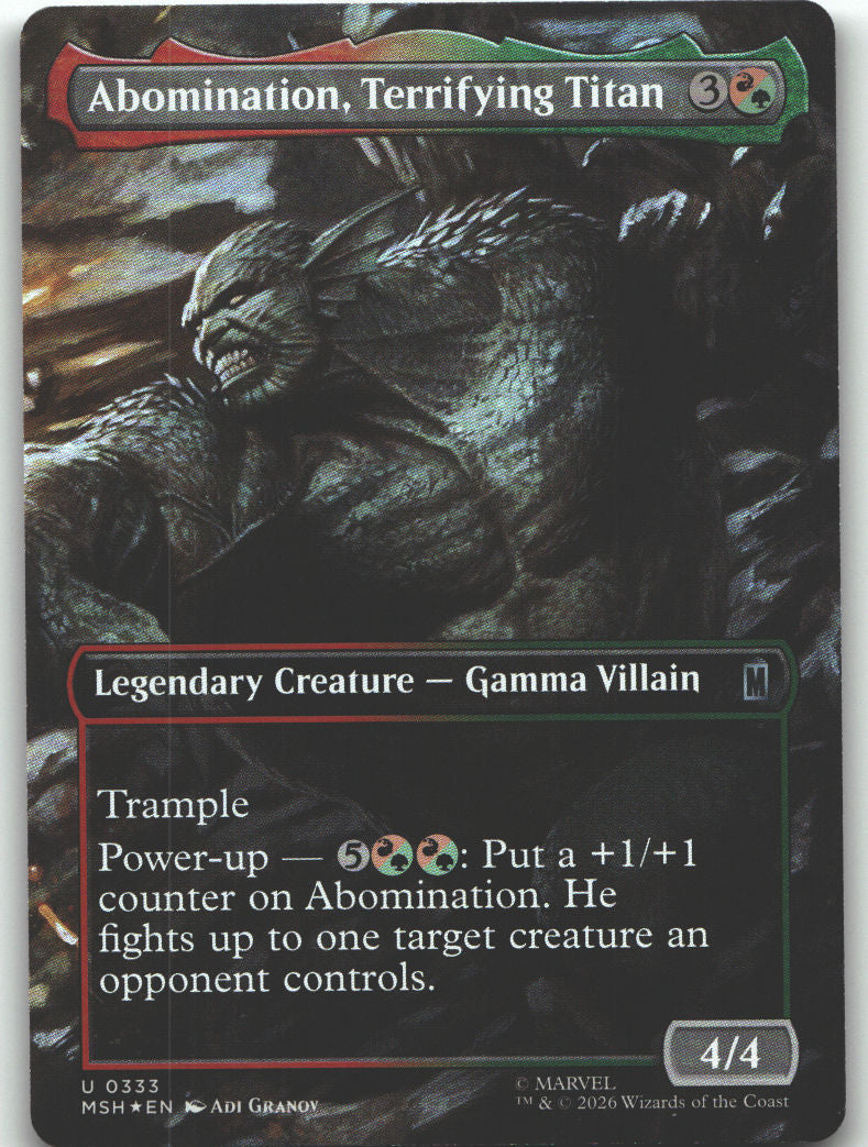 Abomination, Terrifying Titan (Borderless)