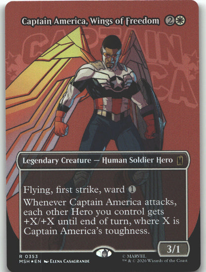 Captain America, Wings of Freedom (Borderless)