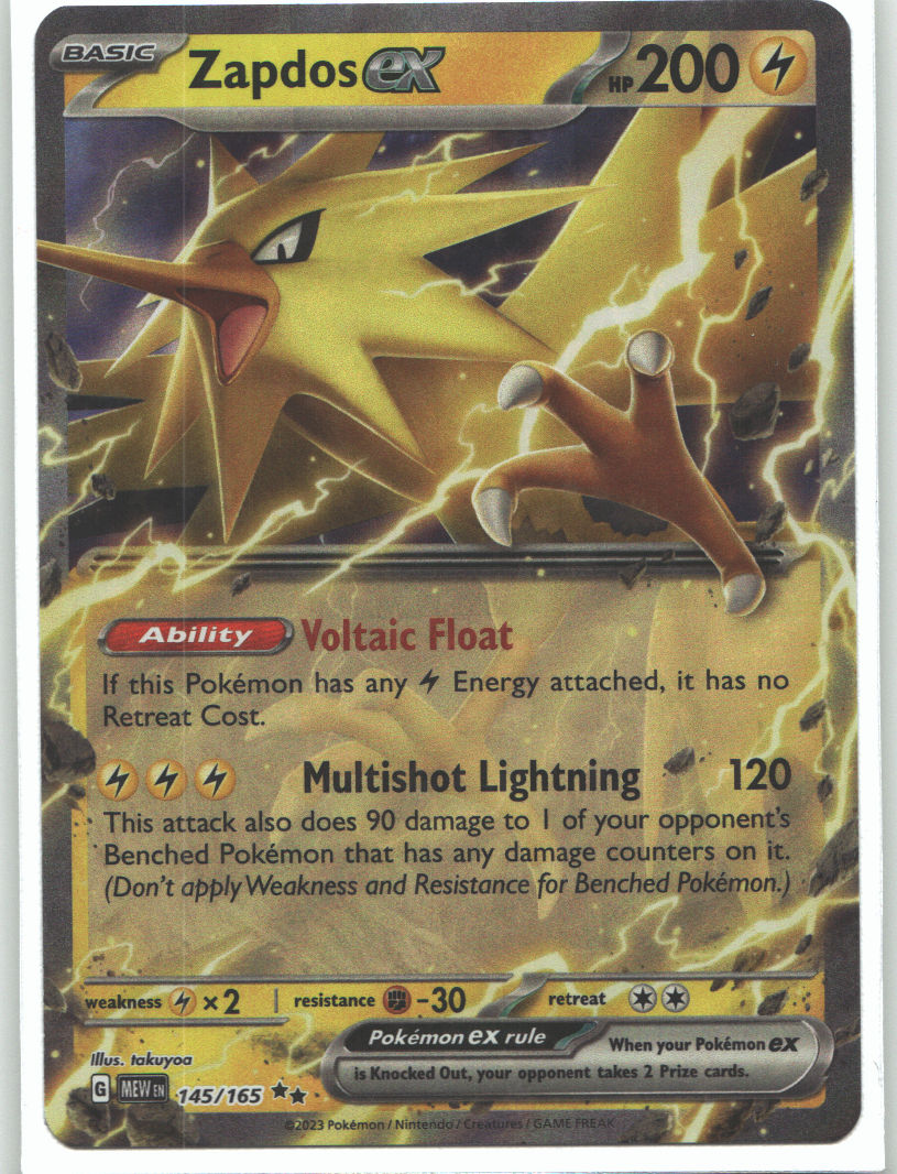 Zapdos ex - 145/165