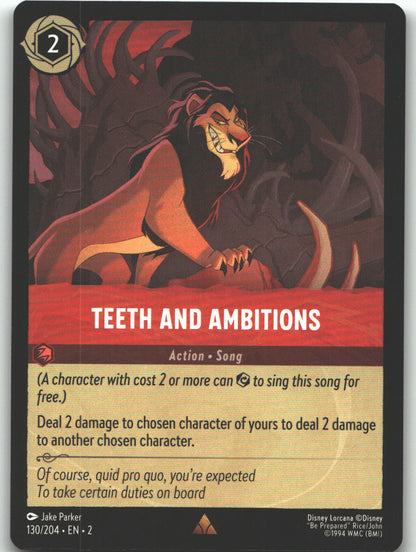 Teeth and Ambitions | Near Mint / English / Normal