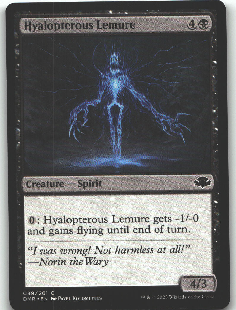 Hyalopterous Lemure