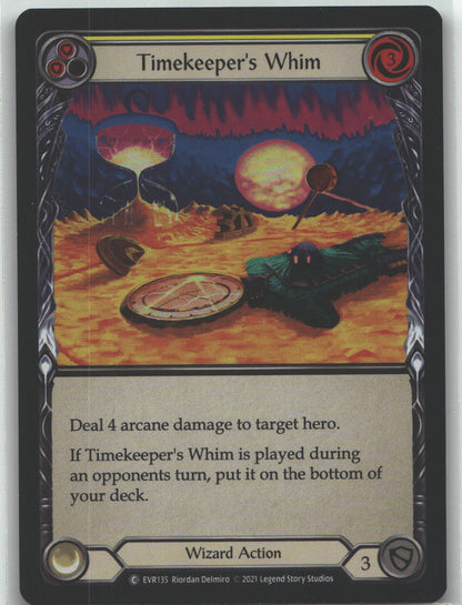 Timekeeper's Whim (Yellow) | Near Mint / English / 1st Edition Rainbow Foil