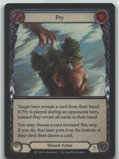 Pry (Blue) | Near Mint / English / 1st Edition Rainbow Foil