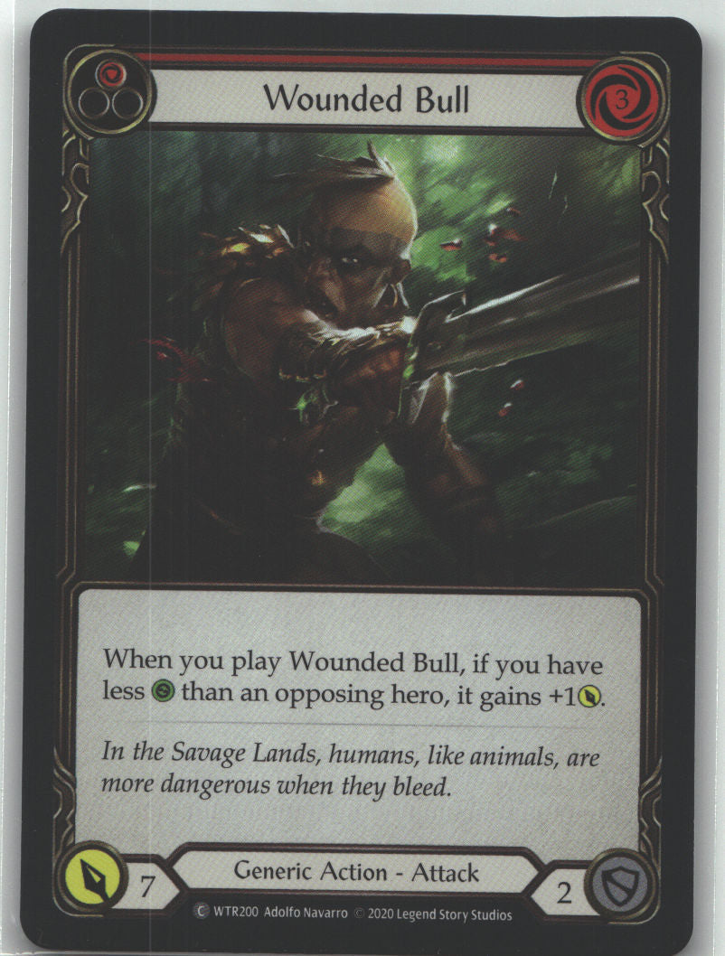 Wounded Bull (Red)
