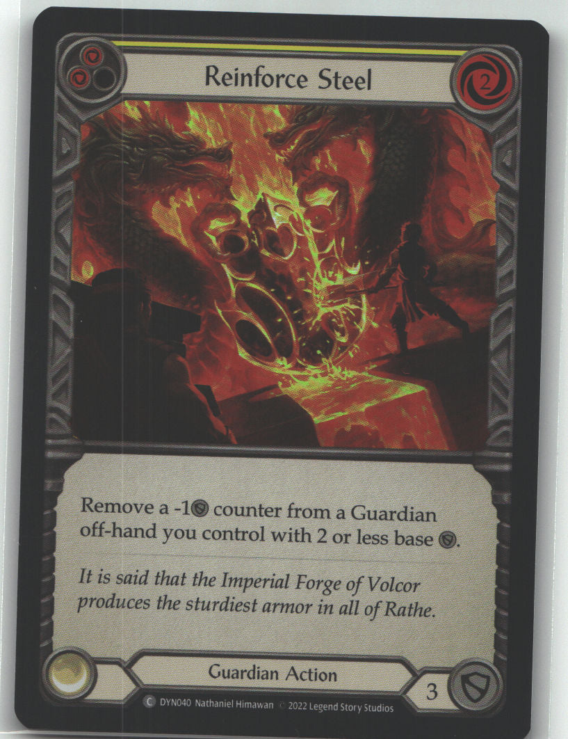 Reinforce Steel (Yellow) | Near Mint / English / Rainbow Foil