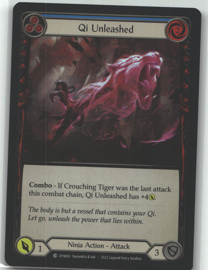 Qi Unleashed (Blue) | Near Mint / English / Rainbow Foil