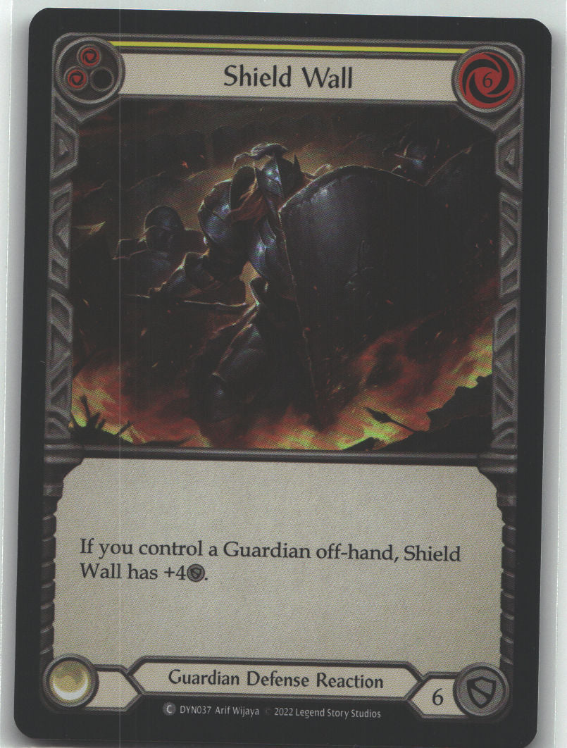 Shield Wall (Yellow) | Near Mint / English / Rainbow Foil