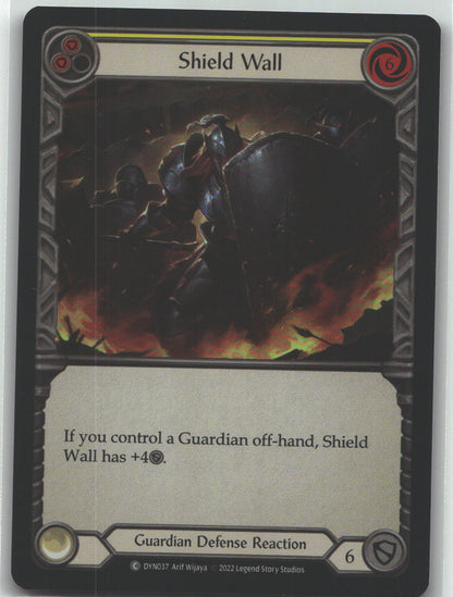 Shield Wall (Yellow) | Near Mint / English / Rainbow Foil