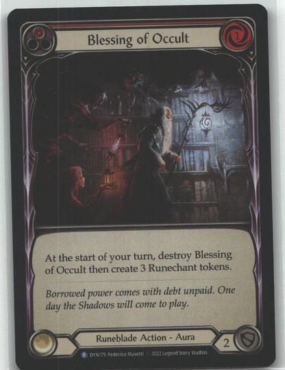 Blessing of Occult (Red) | Near Mint / English / Rainbow Foil