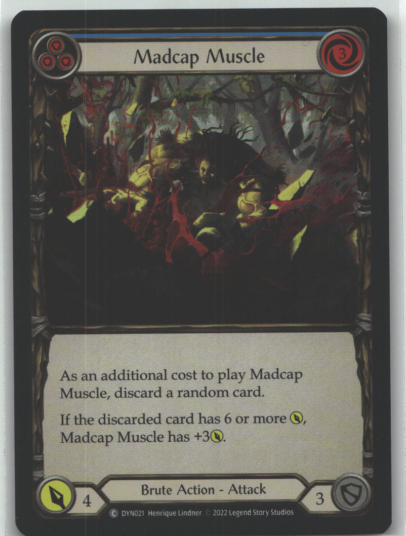 Madcap Muscle (Blue) | Near Mint / English / Rainbow Foil