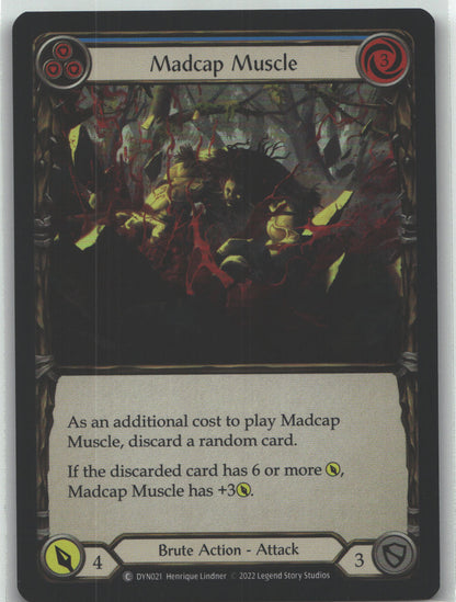 Madcap Muscle (Blue) | Near Mint / English / Rainbow Foil