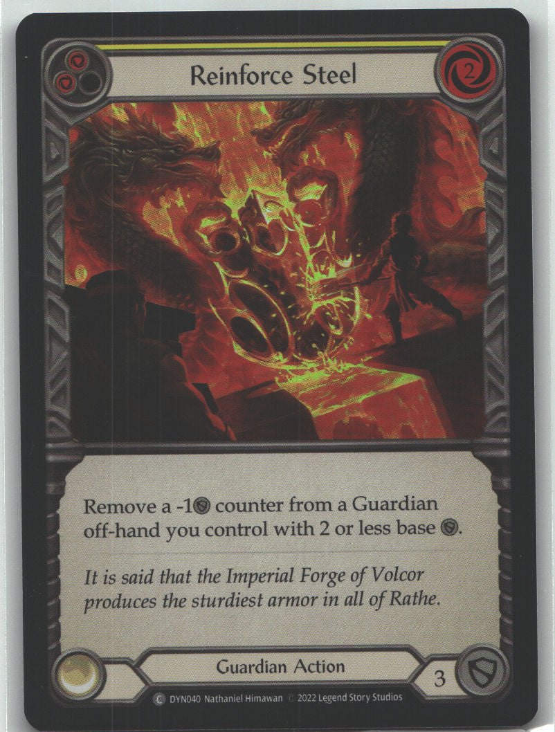 Reinforce Steel (Yellow) | Near Mint / English / Rainbow Foil