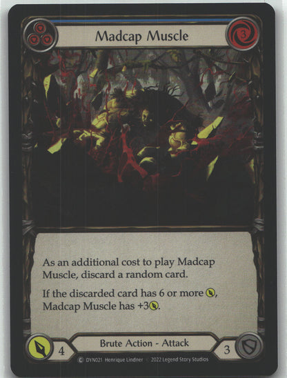Madcap Muscle (Blue) | Near Mint / English / Rainbow Foil