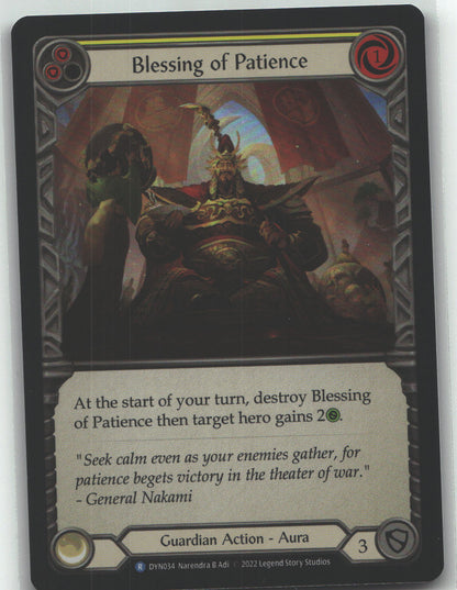 Blessing of Patience (Yellow) | Near Mint / English / Rainbow Foil