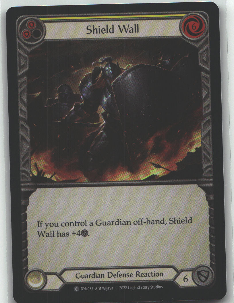 Shield Wall (Yellow) | Near Mint / English / Rainbow Foil