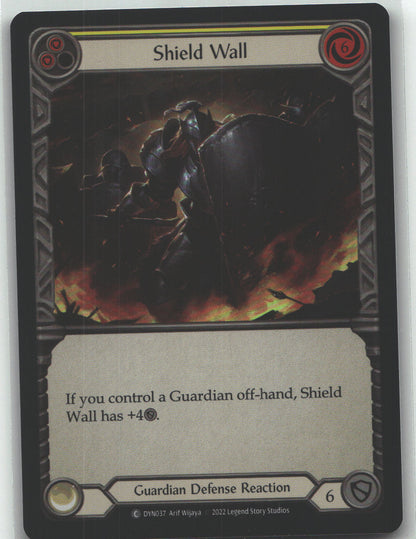 Shield Wall (Yellow) | Near Mint / English / Rainbow Foil