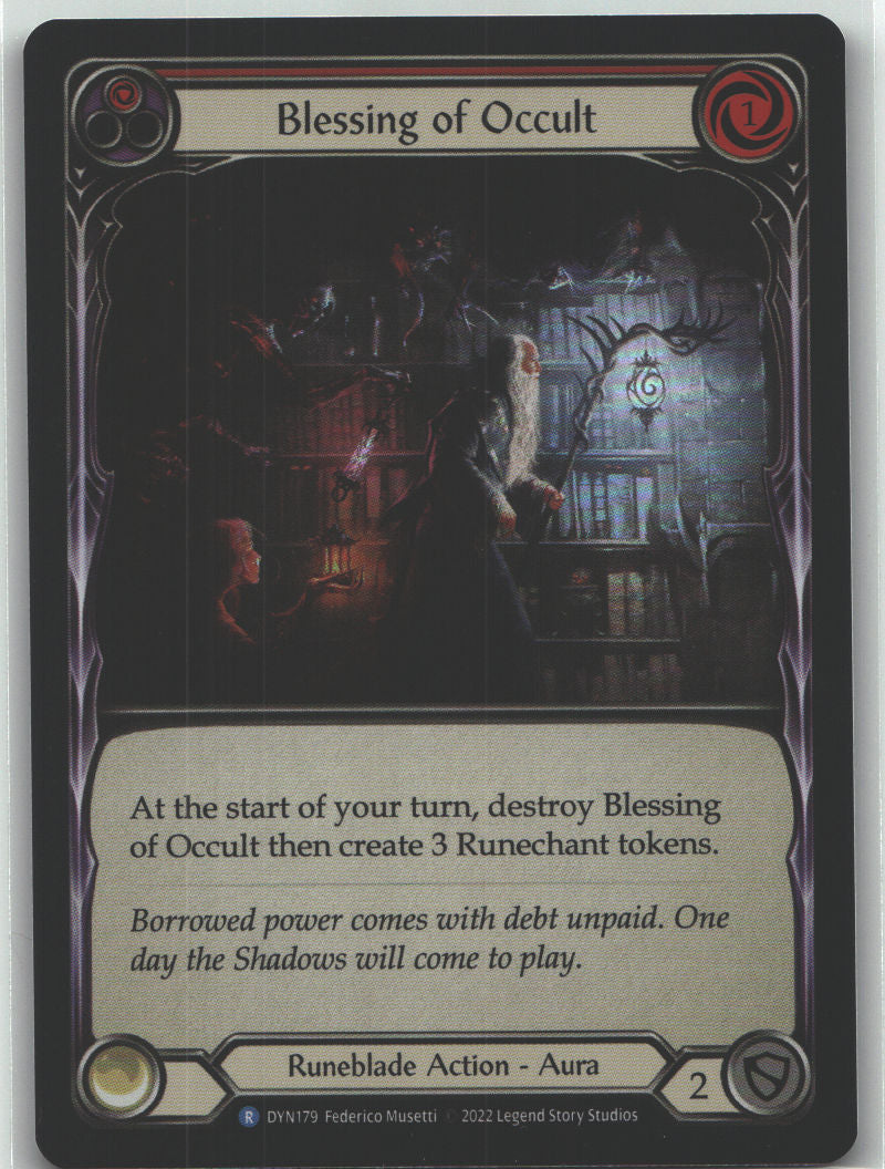 Blessing of Occult (Red) | Near Mint / English / Rainbow Foil
