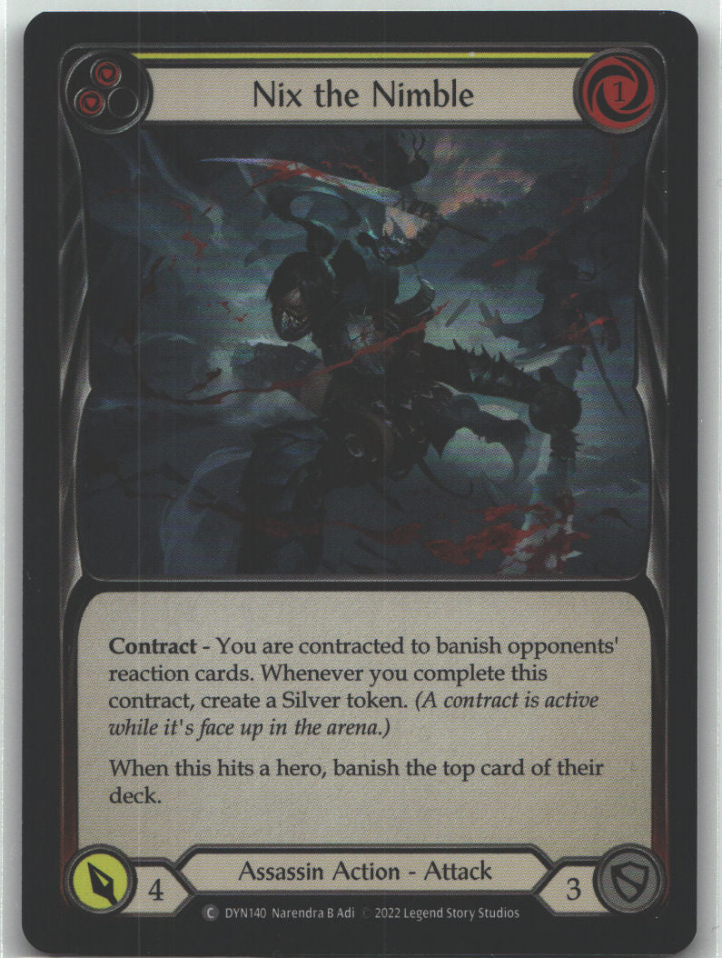 Nix the Nimble (Yellow) | Near Mint / English / Rainbow Foil