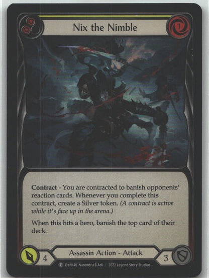 Nix the Nimble (Yellow) | Near Mint / English / Rainbow Foil