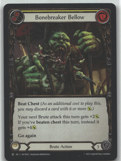 Bonebreaker Bellow (Yellow) | Near Mint / English / Rainbow Foil