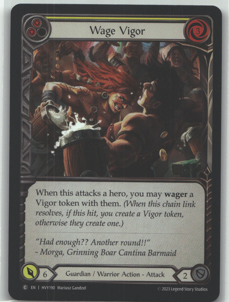 Wage Vigor (Yellow) | Near Mint / English / Rainbow Foil