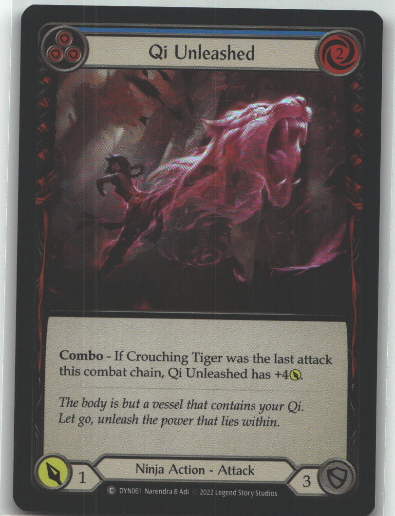Qi Unleashed (Blue) | Near Mint / English / Rainbow Foil