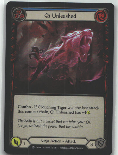 Qi Unleashed (Blue) | Near Mint / English / Rainbow Foil