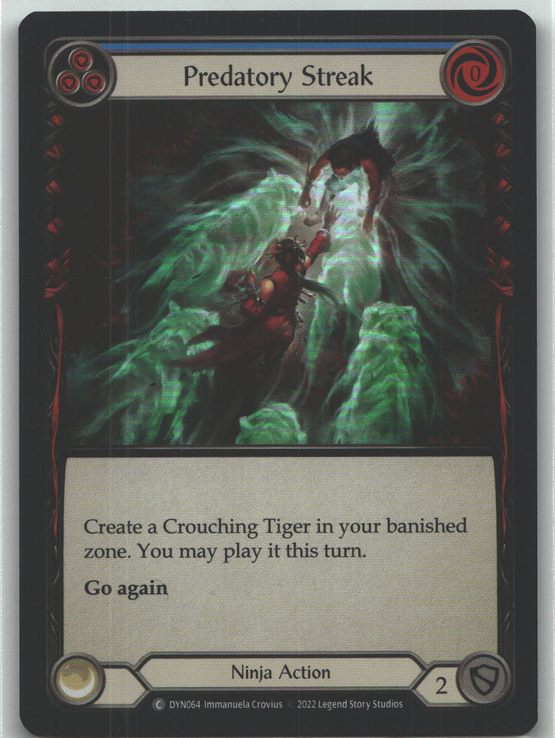 Predatory Streak (Blue) | Near Mint / English / Rainbow Foil