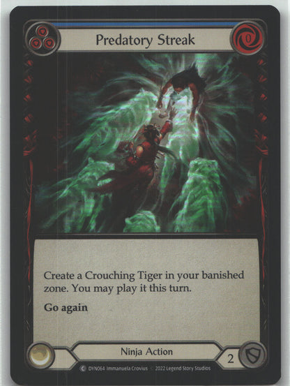 Predatory Streak (Blue) | Near Mint / English / Rainbow Foil