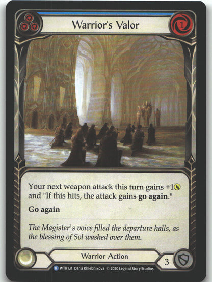 Warrior's Valor (Blue) | Near Mint / English / Unlimited Edition Normal