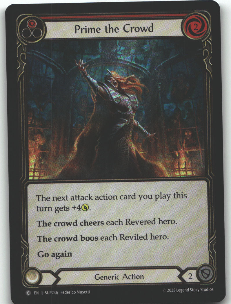 Prime the Crowd (Red) | Near Mint / English / Rainbow Foil
