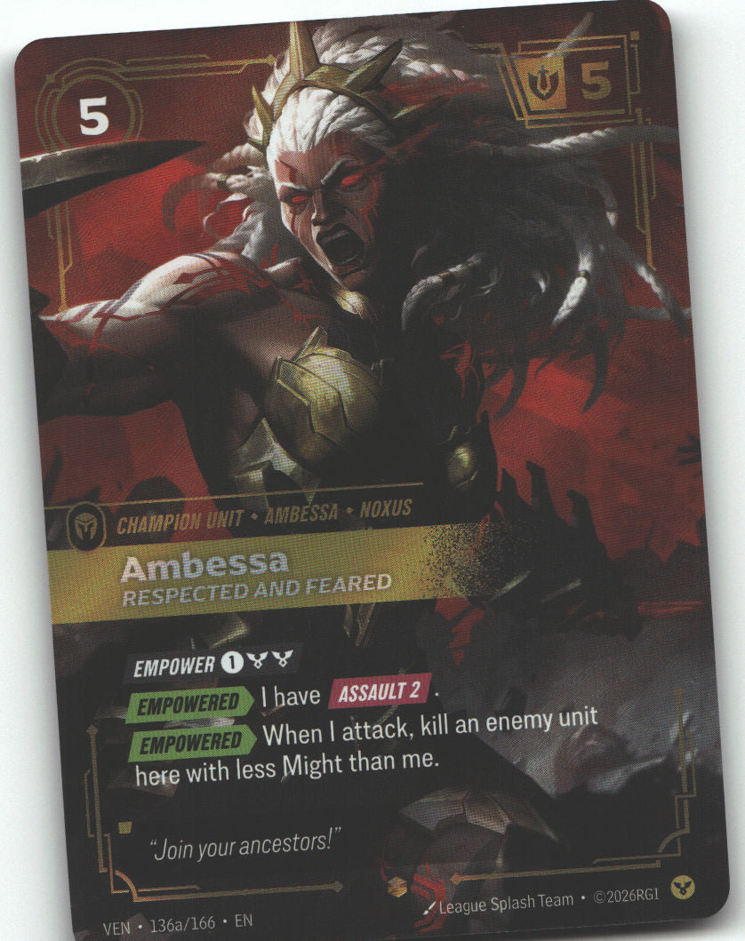 Ambessa, Respected and Feared (Alternate Art)