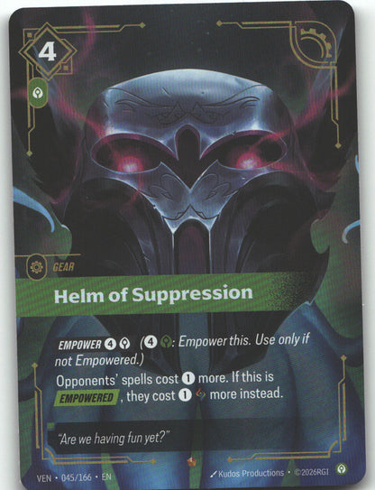 Helm of Suppression