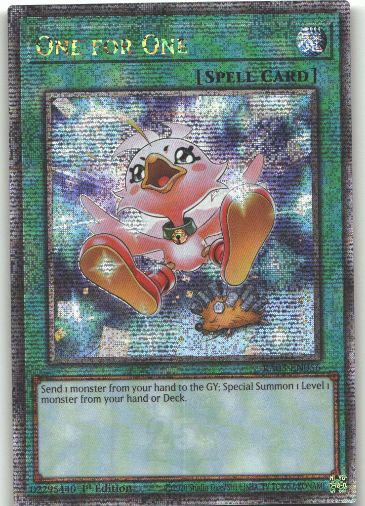 One for One (Alternate Art) (Quarter Century Secret Rare)