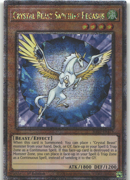 Crystal Beast Sapphire Pegasus (Quarter Century Secret Rare)